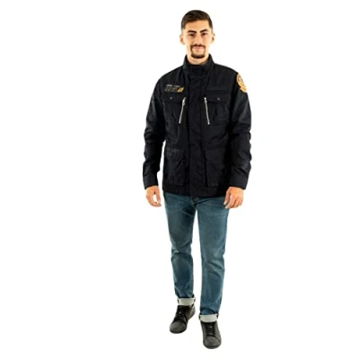 Afbeelding van Schott Lichte jas, Heren, Maat: Medium, Bleu marine