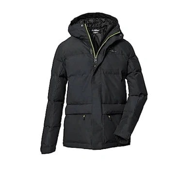 Afbeelding van killtec Jongens Gewatteerde jas met capuchon/winterjas is waterafstotend KOW 156 BYS QLTD JCKT, black, 140, 40912 000