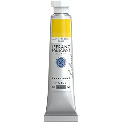 Afbeelding van Lefranc Bourgeois 404920 Extra fijne olieverf met hoogwaardige kunstenaarspigmenten, lichtecht, verouderingsbestendig 20ml Tube, Japanese Yellow Light