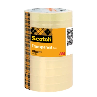 Afbeelding van Scotch FT 5100 9664 5 5081566 Plakband Transparant (l x b) 66 m 15 mm 10 stuk(s)
