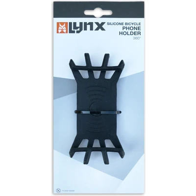 Afbeelding van Lynx telefoonhouder siliconen 13,5 x 6,5 cm zwart