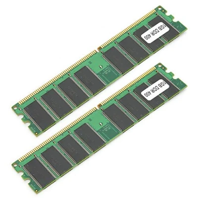 Afbeelding van 2 STKS DDR geheugen, 400 Mhz 1 GB 184Pin geheugen Ontworpen voor PC 3200 Desktop Computer, volledig compatibele dubbelzijdige 16 grain geheugenmodule Desktopcomputer upgrade