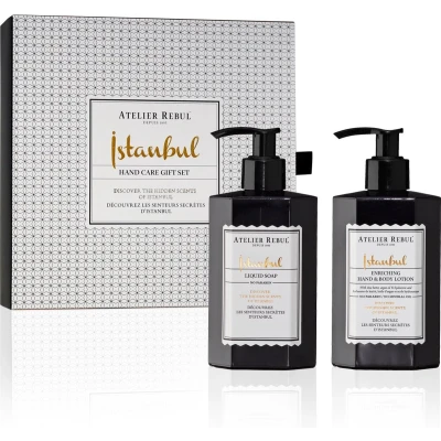 Afbeelding van Istanbul Hand Care Geschenkset Handzeep + Bodylotion (250ml) Houtig &amp; Kruidige Geur Cadeau voor Vrouw Man
