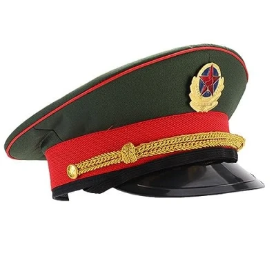 Afbeelding van Militaire Hoed Verstelbare Leger Cap Peaked Officier Voor Matroos Marine Admiraal Halloween Cosplay Kostuum Accessoire