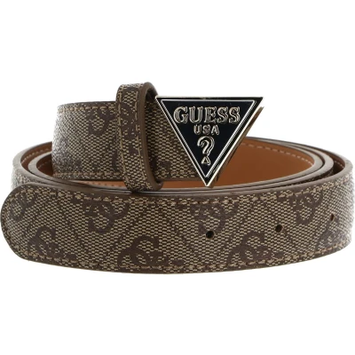 Afbeelding van GUESS Riem Noelle Not Adjustable Pant Belt W95 Latte Logo Bruine