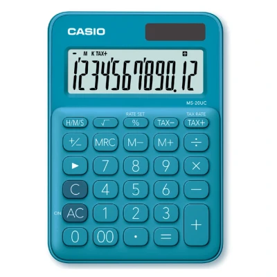 Afbeelding van Rekenmachine Casio MS 20UC blauw