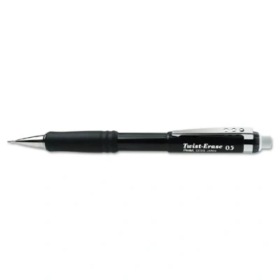Afbeelding van Pentel QE515A Twist Erase III vulpotlood, 0,5 mm, zwarte schacht