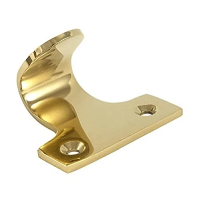 Afbeelding van Bulk Hardware BH01897 schuiframeaanslag, massief messing (verpakking à 2), wit, 2 stuks