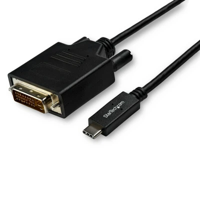 Afbeelding van StarTech.com 3 m USB C naar DVI kabel 1920 x 1200 zwart