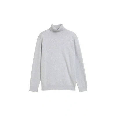 Afbeelding van TOM Tailor Denim Rollkragen Trui, Heren, Maat: Large, Light stone grey melange