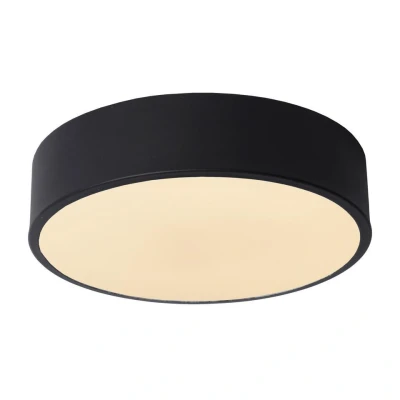 Afbeelding van Lucide UNAR Plafonnière Ø 20 cm LED Dimb. 1x12W 2700K 3 StepDim Zwart