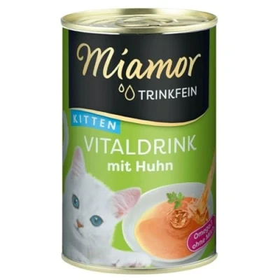 Afbeelding van 24x135ml Kip Miamor Trinkfein Vitaliteitsdrank voor Kittens