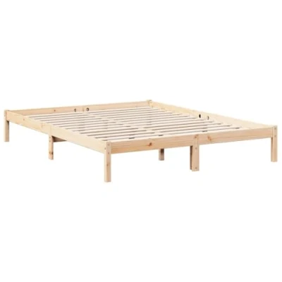 Afbeelding van vidaXL Bedframe extra lang zonder matras massief grenenhout 160x220 cm