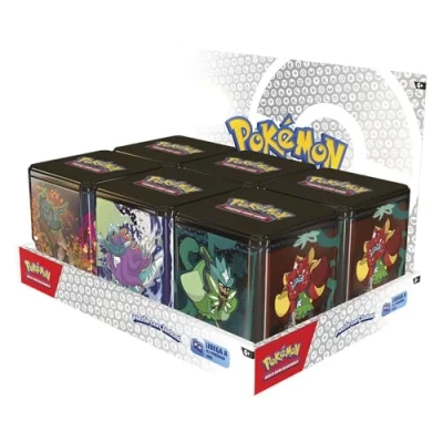 Afbeelding van Pokémon Bandai, TCG, Stacking Tins (Q1 2025), verzamel en speel met je favoriete kaarten, PC10211