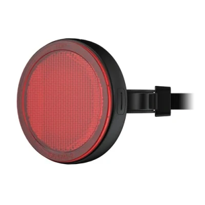 Afbeelding van Nilox Lichttracker, dubbele functie, locatie en reflector voor fiets, led licht fiets met IP67 certificering, geo lokaliseren app FindMy, eenvoudig te installeren
