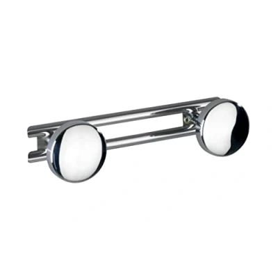 Afbeelding van Wenko Reling Met 2 Haken Basic 24,5 X 6,5 Cm Rvs Chroom/zilver