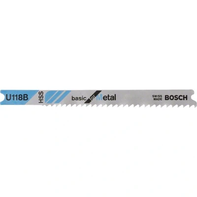 Afbeelding van Bosch Accessories 2608631771 Decoupeerzaagblad U 118 B, Basic for Metal 3 stuk(s)