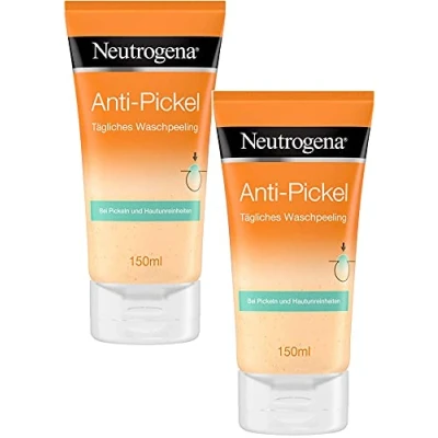 Afbeelding van Neutrogena Anti puistjes voor dagelijks wassen, mild gezichtsspeeling een gladde, soepele en zachte huid (2 x 150 ml)