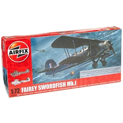 Afbeelding van 1:72 Airfix 04053B Fairey Swordfish Mk.I Plane Plastic Modelbouwpakket