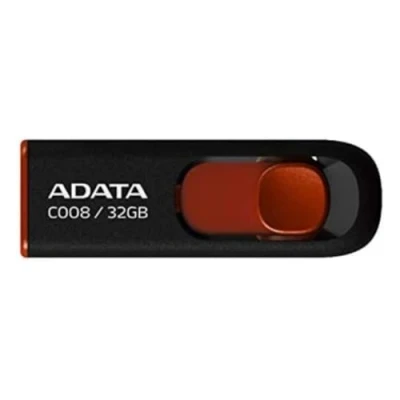 Afbeelding van ADATA 32GB C008 USB stick Type A 2.0 Zwart, Rood