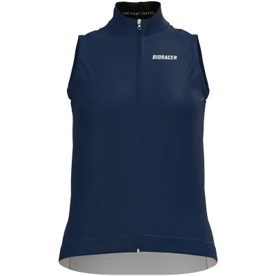 Afbeelding van Bioracer Windstopper Dames Zonder Mouw Model &#039;2025 Icon&#039; Misty Nautica Maat S Fietskleding