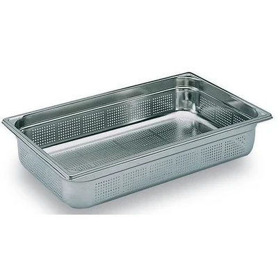 Afbeelding van Matfer Bourgeat RVS geperforeerde GN 1/1 bak 100mm diep