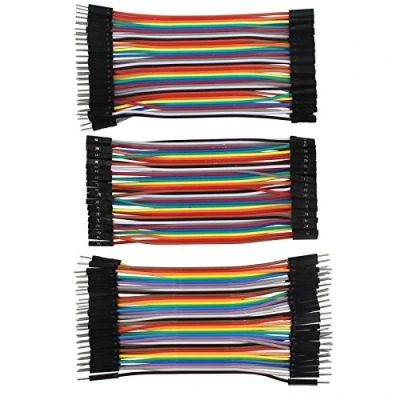 Afbeelding van HALJIA 120 stks 10 CM 4 Inch Veelkleurige Jumper Draad 40pin Mannelijke naar Vrouwelijke, Mannelijke, Vrouwelijke Breadboard Draden Lint Kabels Kit