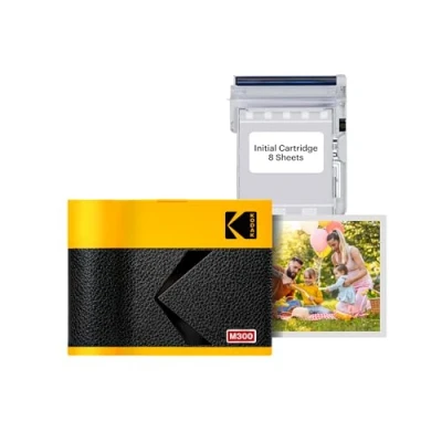 Afbeelding van Kodak Imprimante Photo Portable Mini 3 ERA Impressions Haute Qualité 4PASS, Résistantes à l&#039;Eau, Format avec/sans Bordure, Compacte, Design Rétro Jaune