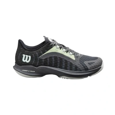 Afbeelding van Wilson Hurakn Pro tennisschoen voor dames, zwart/ebbenhout/opaalblauw, 4.5 UK, Zwart Ebbenhout Opaal Blauw, UK