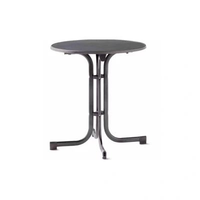 Afbeelding van Sieger Tuin tafel Ø 70 Cm D.grijs Leisteen Decor.