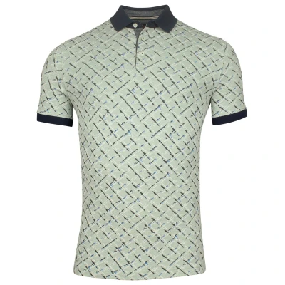 Afbeelding van Baileys Polo korte mouw Groen Poloshirt 2 tone Pique all o 515228/72 Maat 4XL