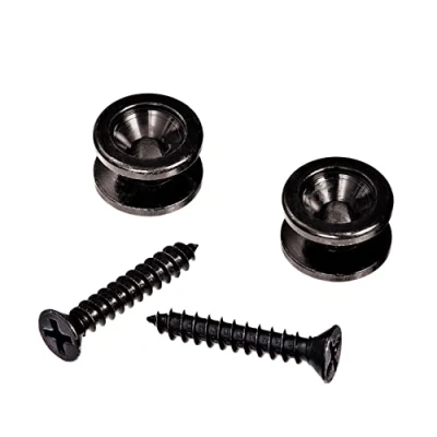 Afbeelding van D&quot;;Addario EP102 Solid Brass End Pins strap buttons zwart