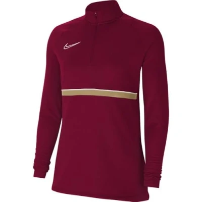 Afbeelding van Nike Performance Academy DRIL Sweater, Dames, Maat: XS, Team red/white/jersey gold/white