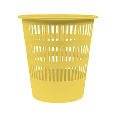 Afbeelding van DONAU D307 11 Afvalbak Prullenbak 12 liter/Geel Pastelkleur/Kunststof/Voor Kantoor Keuken Stabiel Ecologisch PP Product Scheurbestendig / 1 stuk