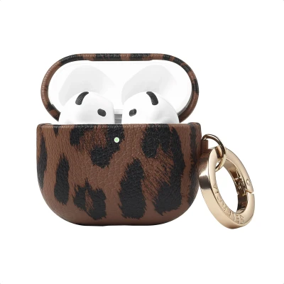Afbeelding van Selencia Sabi Case Hoesje geschikt voor AirPods 4 Mocha Brown