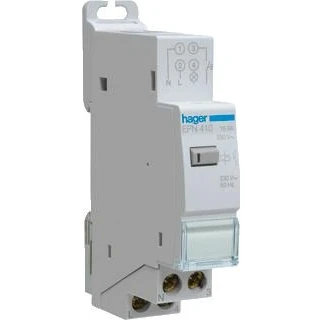 Afbeelding van Hager impulsrelais elektronisch 16 a 1 maak 230 v ac epn410