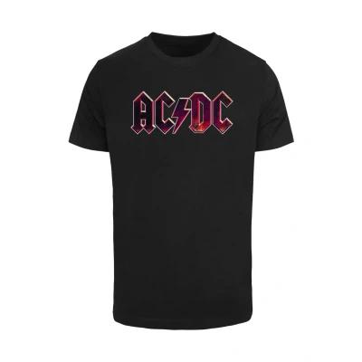 Afbeelding van Merchcode ACDC Distressed LOGO Tshirt print, Heren, Maat: XL, Black