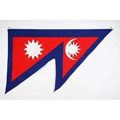 Afbeelding van Nepalese vlag 150x90 cm vlaggen 90 x 150 Banner 3x5 ft Hoge kwaliteit AZ FLAG
