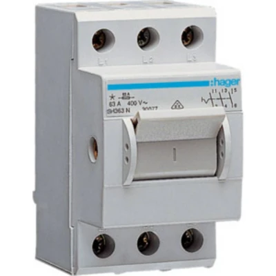 Afbeelding van Hager SH363N Hoofdschakelaar Grijs 3 polig 63 A 230 V/AC, 400 V/AC
