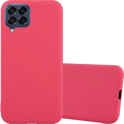 Afbeelding van Cadorabo Hoesje geschikt voor Samsung Galaxy M33 5G in CANDY ROOD Beschermhoes gemaakt van flexibel TPU silicone Case Cover