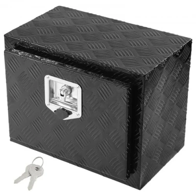Afbeelding van VEVOR Gereedschapskoffer voor vrachtwagen ondervloer, gereedschapskist 46 x 32 36 cm, opbergdoos pick up, aluminiumlegering, belastbaar tot 20 kg