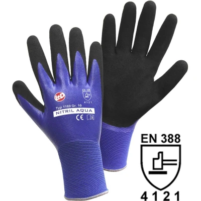 Afbeelding van L+D Nitril Aqua 1169 XXL Werkhandschoen Nylon Maat (handschoen): 11, EN 388 Cat II 1 stuk(s)
