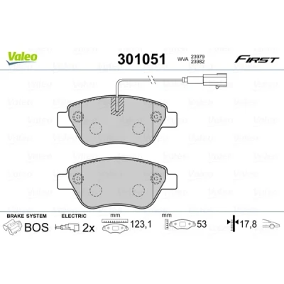 Afbeelding van Valeo Remblokset 301051