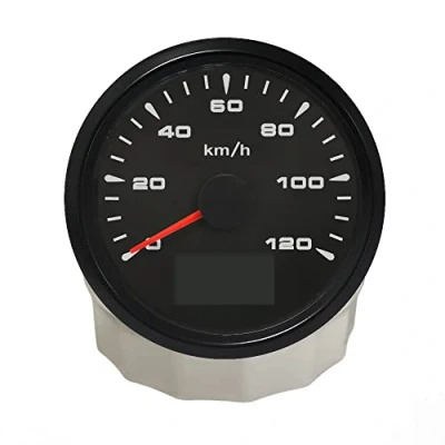 Afbeelding van ELING Universele 0 120KM/H Auto GPS Snelheidsmeter Kilometermeter Velometer met 8 Verschillende Backlight 85mm 9 32V
