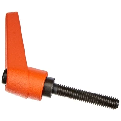 Afbeelding van HALDER 24400.0171 verstelbare klemhendel, oranje, d1=14 mm/d2=M6/l1=32 mm