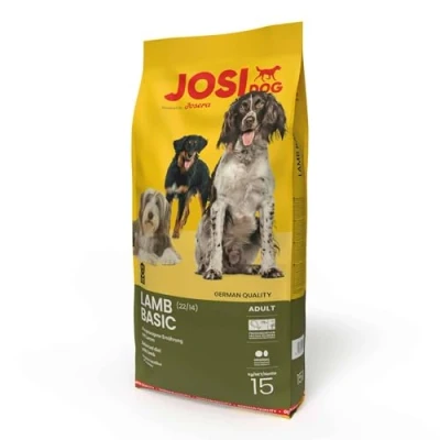 Afbeelding van JosiDog Josera Lamb Basic Hondenvoer met smakelijk lam, 15 kg, premium droogvoer voor volwassen honden, powered by