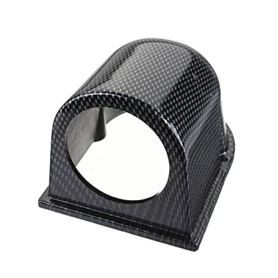 Afbeelding van Mintice Zwart 2&quot; 52mm Universele Meter Pod Houder Dashboard met één Enkel Gat Dash Mount Beugel Gauge Holder Koolstofvezel