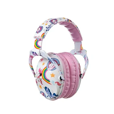 Afbeelding van PROTEAR Kindergehoorbescherming, verstelbare, opvouwbare oorbeschermers, geluidsbescherming, hoofdtelefoon voor concert, school en festival, gehoorbescherming met SNR 28dB eenhoorn