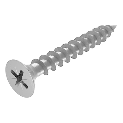 Afbeelding van SECCARO Spaanplaatschroef 4 x 30 mm, roestvrij staal V2A VA A2, houtschroef met volledige schroefdraad, kruiskop/PZ, 250 stuks