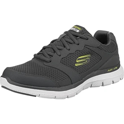 Afbeelding van Skechers Flex Advantage 4.0 Char Sneakers Heren Grijs Maat 42
